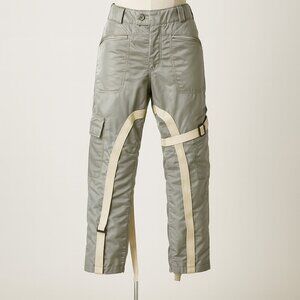 NWT Blagarci Blaidy Strait Cargo Strappy Gray Pants Size Large Nylon gorpcore